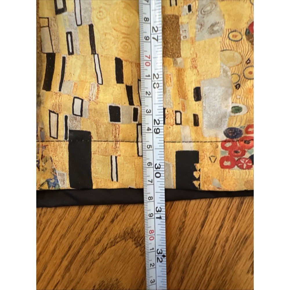 NWT Gustav Klimt "The Kiss" Spring Hooded Drawstring Rain Jacket Size S Art - Picture 10 of 11